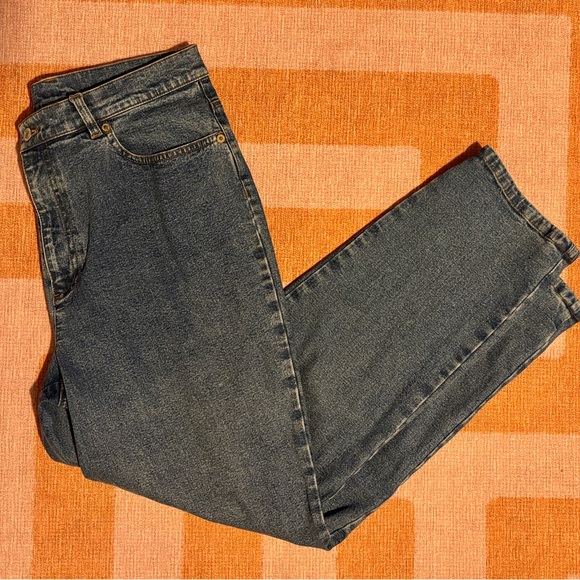 Lauren Jeans Co Vintage Ralph Lauren Straight Leg Jeans 100% Cotton Size 12 - Picture 1 of 7